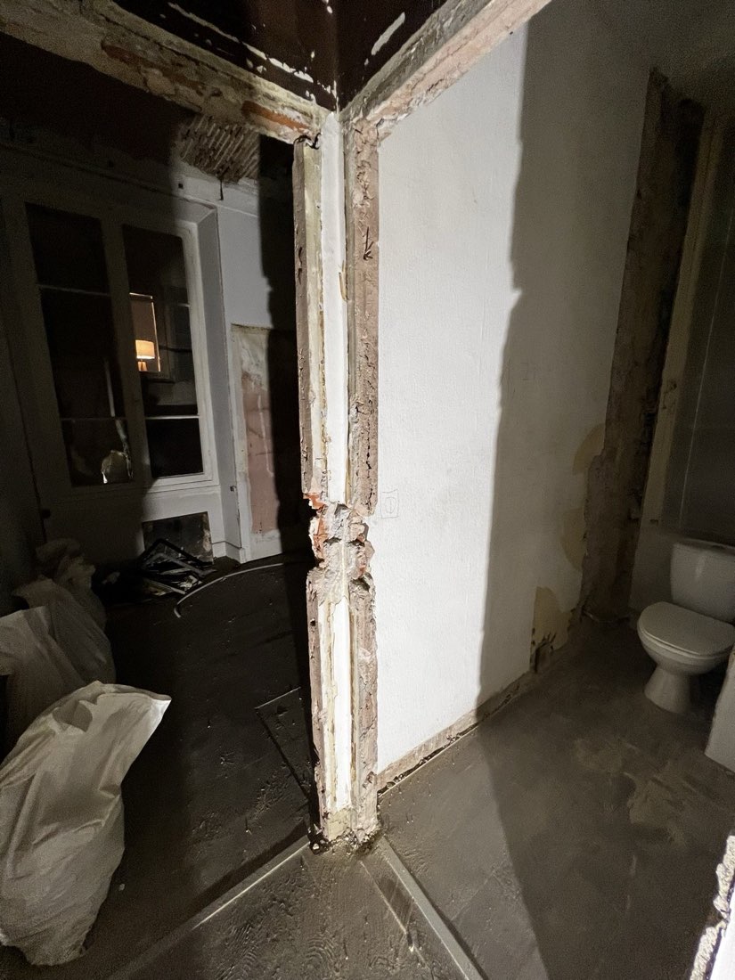 Ancien WC avant dépose complète